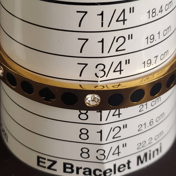 Kate Spade‎ Spot the Spade Bangle Gold Plated with Black and Crystal Accents - Picture 3 of 6